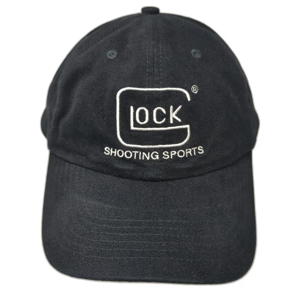 Glock Shooting Sports Hat Black OSFM Baseball Cap Adjustable Slideback Cotton